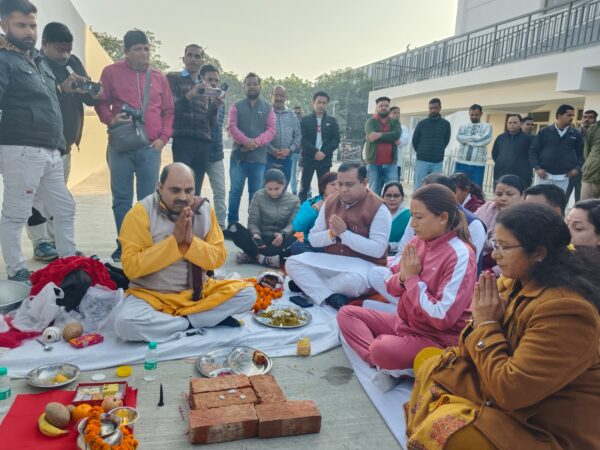 खेल मंत्री रेखा आर्या ने साईकिलिंग वेलोड्रोम का किया लोकार्पण।
