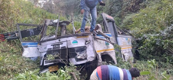 भीमताल में भीषण सड़क हादसा, पिथौरागढ़ रोडवेज की बस गहरी खाई में गिरी, दुर्घटना में चार लोगो की मौत