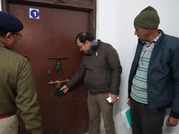 निकाय चुनावों से पहले सुरक्षा व्यवस्थाओं का लिया गया जायजा